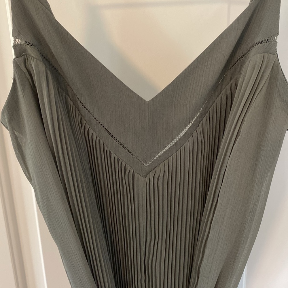Club Monaco Pleated V Neck Dress - Picture 13 of 13
